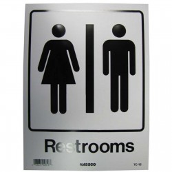 Restrooms Policy Business Sign
