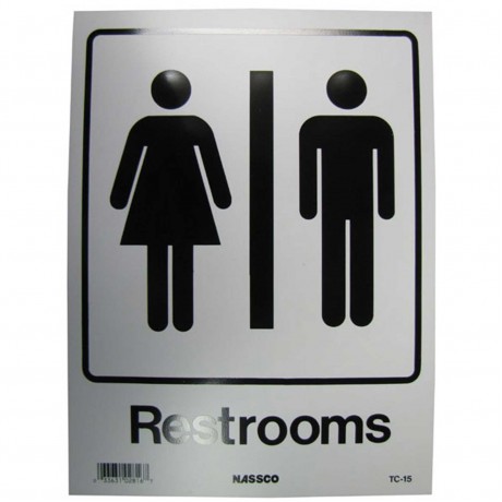 Restrooms Policy Business Sign