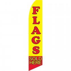 Flags Sold Here Yellow Swooper Flag
