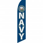 Navy Military Swooper Flag