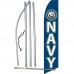 Navy Military Swooper Flag Bundle