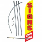 Signs Sold Here Windless Swooper Flag Bundle