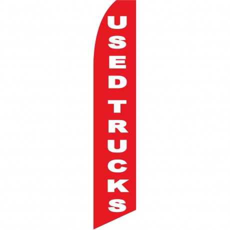 Used Trucks Red Swooper Flag