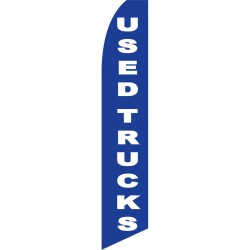 Used Trucks Blue Swooper Flag