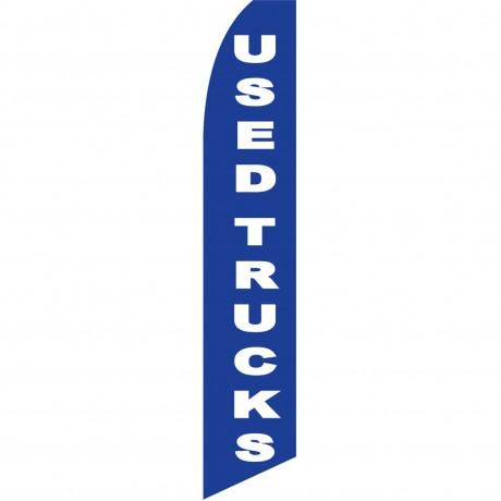 Used Trucks Blue Swooper Flag
