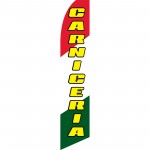 Carniceria Red White Green Swooper Flag