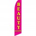 Beauty Salon Pink Yellow Swooper Flag