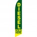 Diesel Sold Here Green Swooper Flag