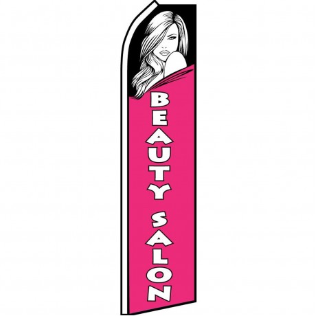 Beauty Salon Pink Swooper Flag