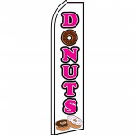 Donuts White Swooper Flag