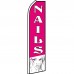 Nails Pink Lady Swooper Flag