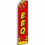 BBQ Red Flames Swooper Flag