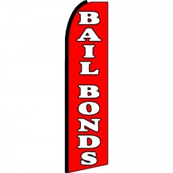 Bail Bonds Extra Wide Swooper Flag