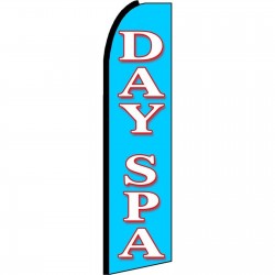 Day Spa Blue Extra Wide Swooper Flag