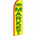 Farmers Market Yellow Extra Wide Swooper Flag