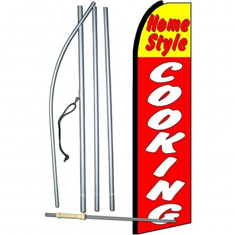 Home Style Cooking Extra Wide Swooper Flag Bundle