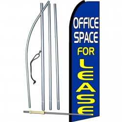 Office Space For Lease Extra Wide Swooper Flag Bundle