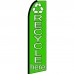 Recycle Here Green Extra Wide Swooper Flag