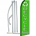 Recycle Here Green Extra Wide Swooper Flag Bundle