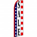 Sale Red White Blue Extra Wide Swooper Flag