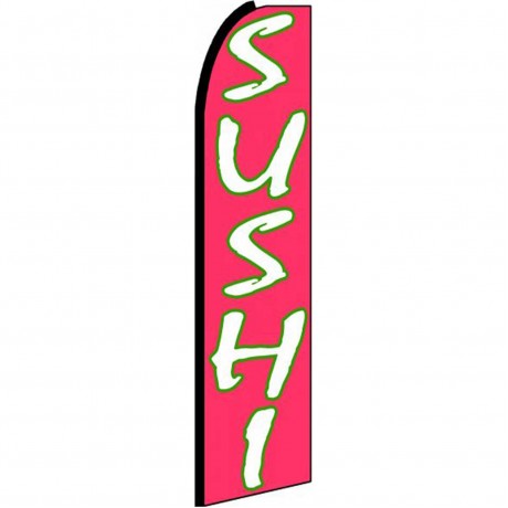 Sushi Pink Extra Wide Swooper Flag