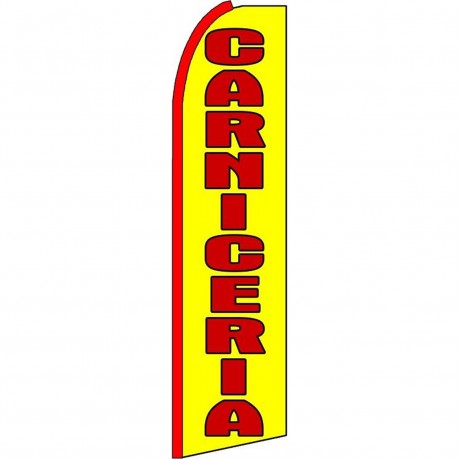 Carniceria Yellow Extra Wide Swooper Flag
