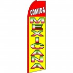Comida Mexicana(Mexican Food) Extra Wide Swooper Flag