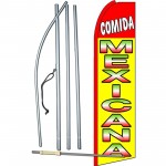 Comida Mexicana (Mexican Food) Extra Wide Swooper Flag Bundle