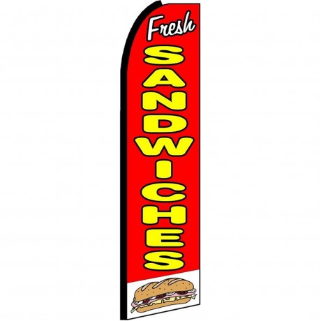 Fresh Sandwiches Extra Wide Swooper Flag