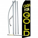 Cash For Gold Extra Wide Swooper Flag Bundle