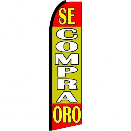 Se Compra Oro Yellow Extra Wide Swooper Flag
