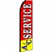 A/C Service Red Yellow Extra Wide Swooper Flag