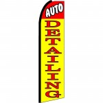 Auto Detailing Yellow Extra Wide Swooper Flag