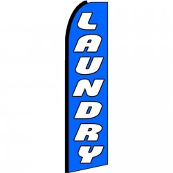 Laundry Blue Extra Wide Swooper Flag