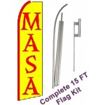 Masa (Dough) Extra Wide Swooper Flag Bundle