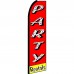 Party Rentals Red Extra Wide Swooper Flag