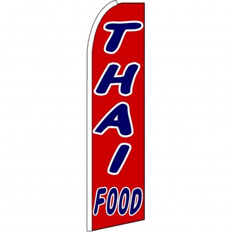 Thai Food Extra Wide Swooper Flag