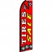 Tires Sale Red Extra Wide Swooper Flag