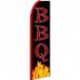 BBQ Black Extra Wide Swooper Flag