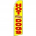 Hot Dogs Yellow Extra Wide Swooper Flag