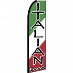 Italian Food Extra Wide Swooper Flag