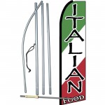 Italian Food Extra Wide Swooper Flag Bundle