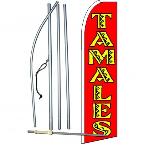 Tamales Extra Wide Swooper Flag Bundle