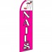 Nails Pink Extra Wide Swooper Flag