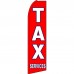 Tax Services Red Extra Wide Swooper Flag