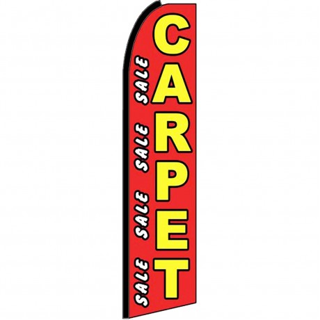 Carpet Sale Red Extra Wide Swooper Flag