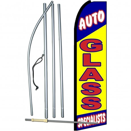 Auto Repair Extra Wide Windless Swooper Flag 
