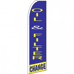 Oil & Filter Change Extra Wide Swooper Flag