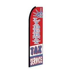 Liberty Tax Service Extra Wide Swooper Flag