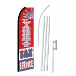 Liberty Tax Service Extra Wide Swooper Flag Bundle